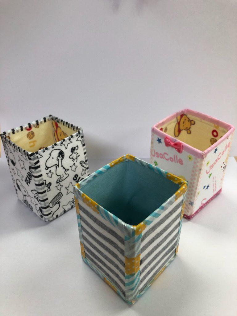 身近なアイテムで小物入れ作り