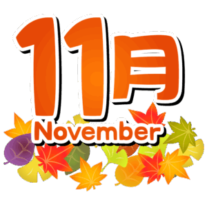 11月スケジュールのお知らせです🍁